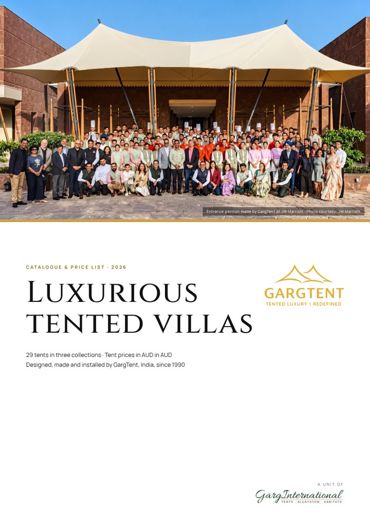 GargTent catalogue and price list 2026 cover